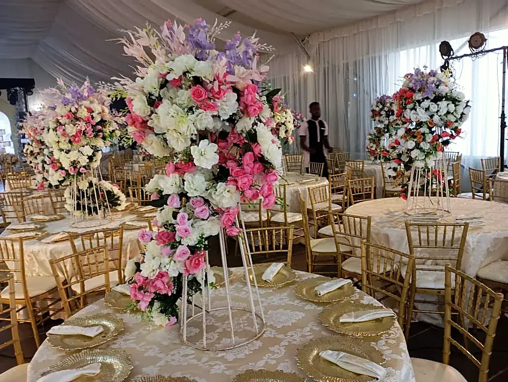 Banquet dining at Admiralty Events Centre, Asokoro
